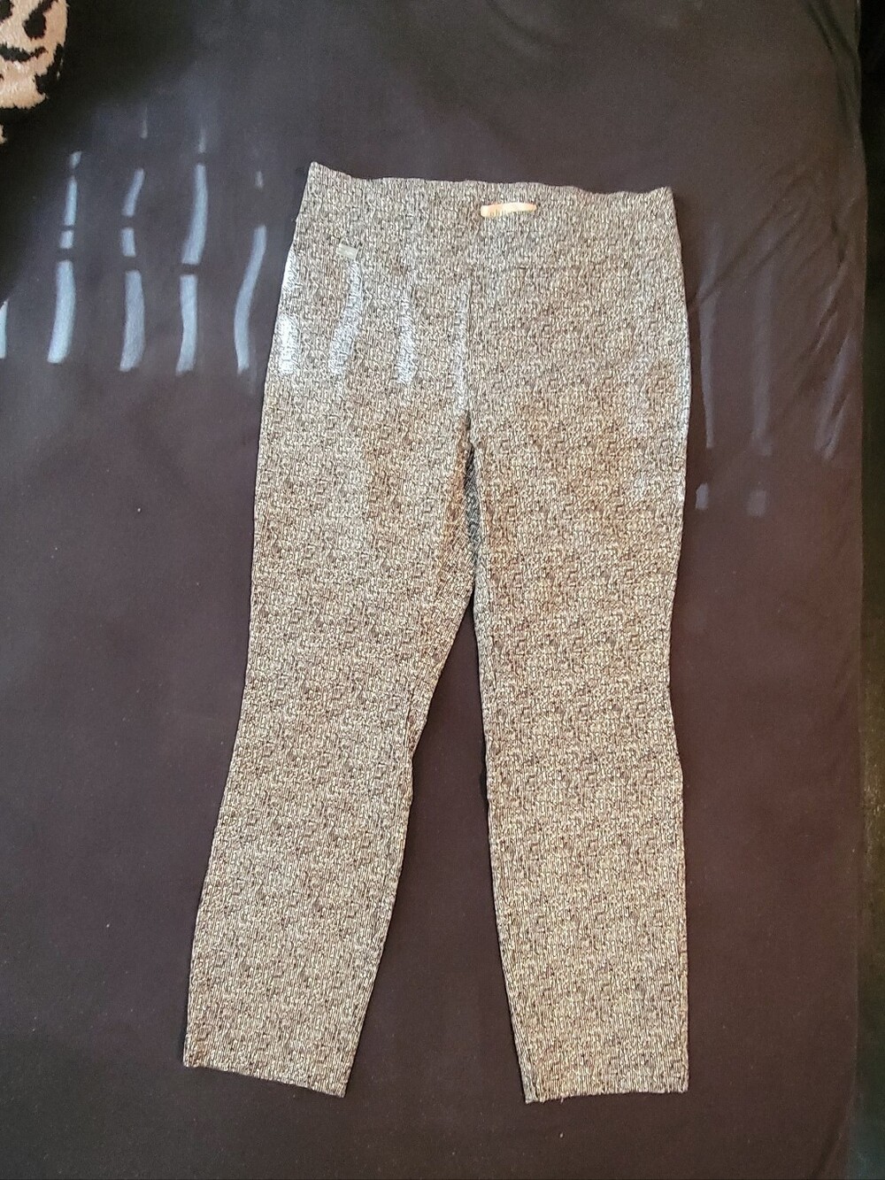 Philosophy Marled Gray Cropped Knit Pants